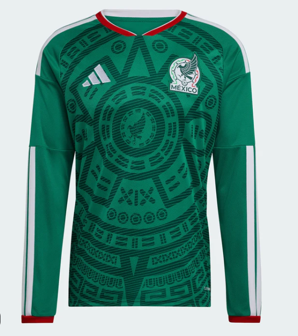 2026 World Cup Mexico Home Long Sleeve Jersey