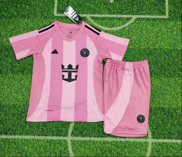 25/26赛季迈阿密国际主场儿童足球套装(复印件)