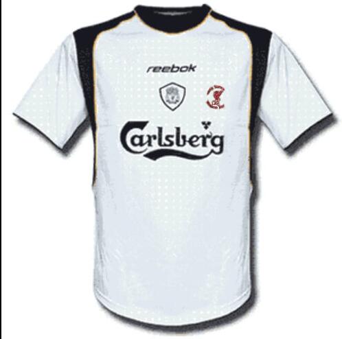 Customized 01/02 Liverpool Away Retro Jersey