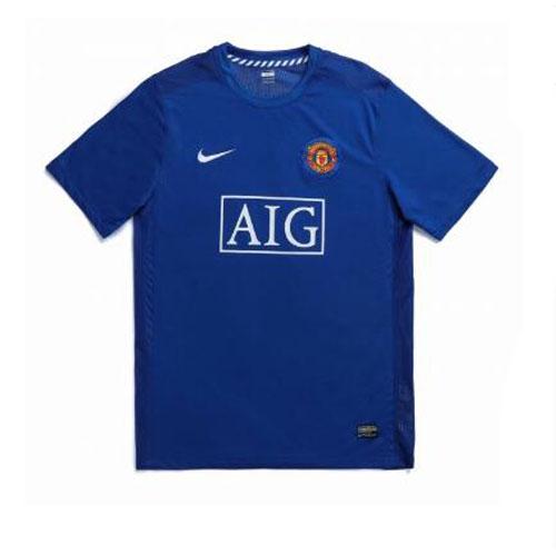 07/08 Manchester United Away Blue Jersey