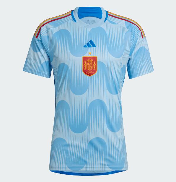 Customized 2022 Spain Away Jersey