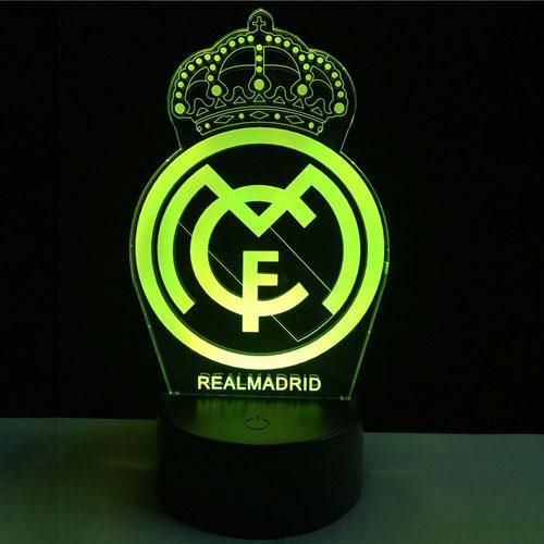 23/24 Real Madrid 3D Night Light Football Club 7 Color Change LED Table Lamp