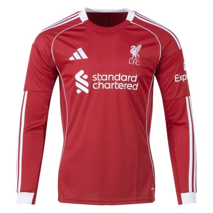 25/26 Liverpool Home Long Sleeve Jersey