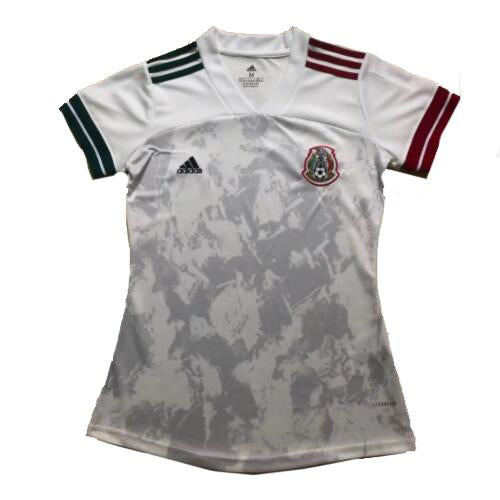 Women's Customized 2019 Mexico Away White  Jersey