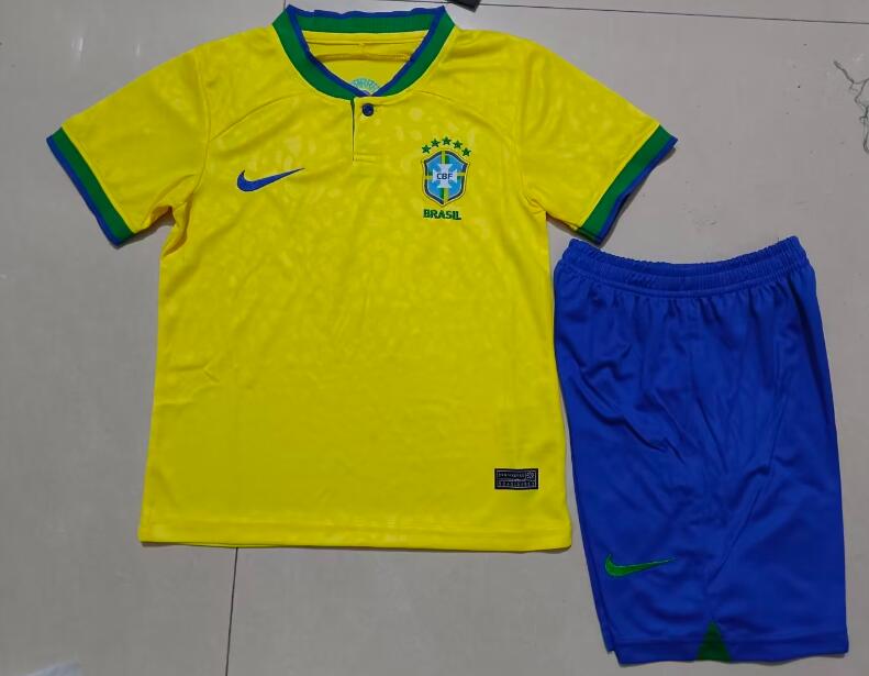 22/23 Brazil Home Kids Kit