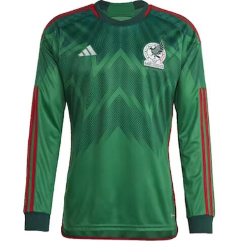 2022 World Cup Mexico Longsleeve Home Jersey