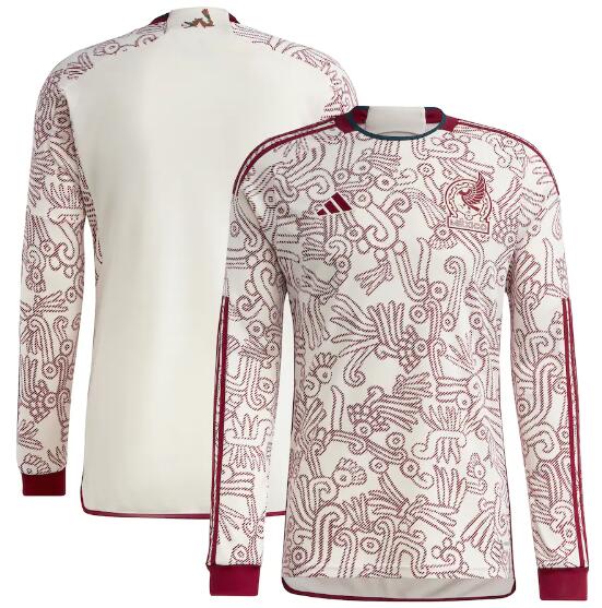 2022 World Cup Mexico Longsleeve Away Jersey